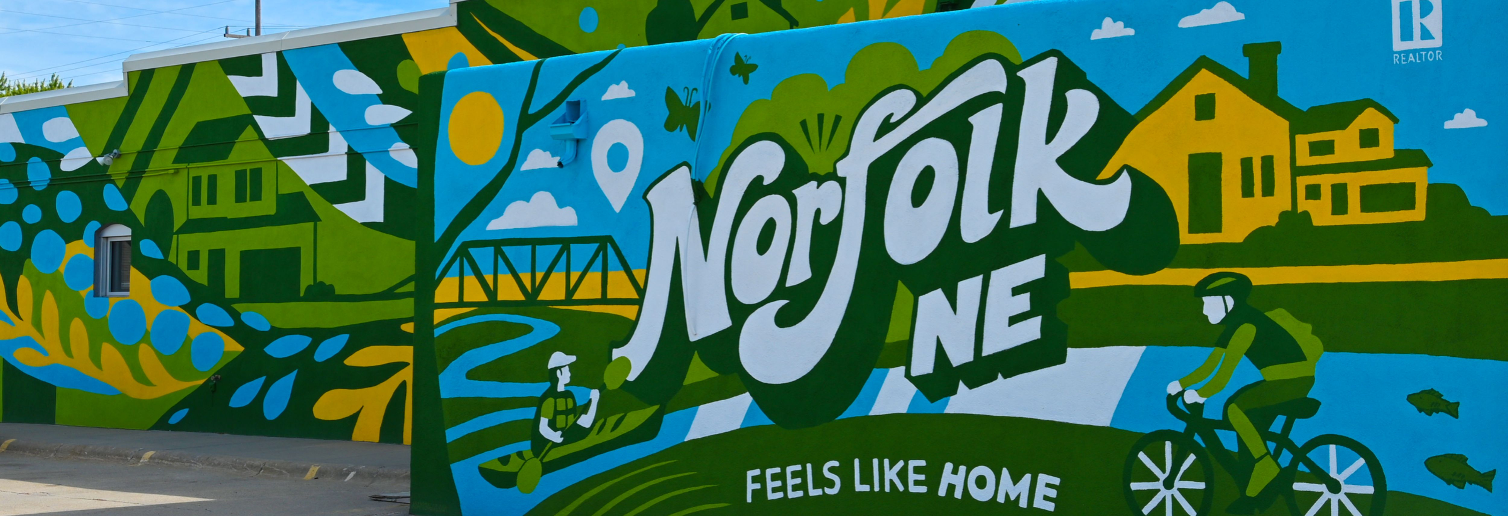 Norfolk Nebraska graffiti wall