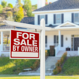 for sale sign in front of white house