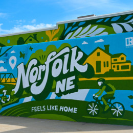 Norfolk Nebraska graffiti wall