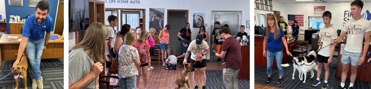Yutan Pet event attendees and pets